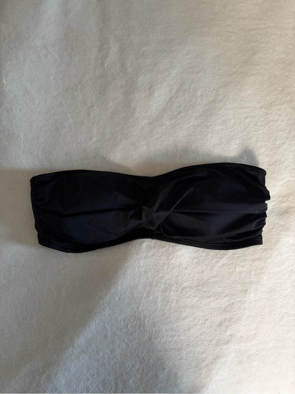 Joe Fresh Black Bandeau Twist Swim Top